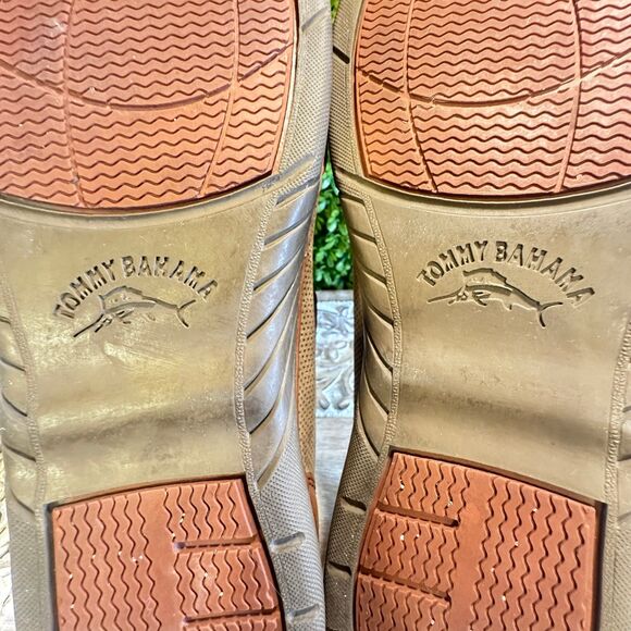 Tommy Bahama Mens Loafers Olive Brown Leather Size 12 main image 10